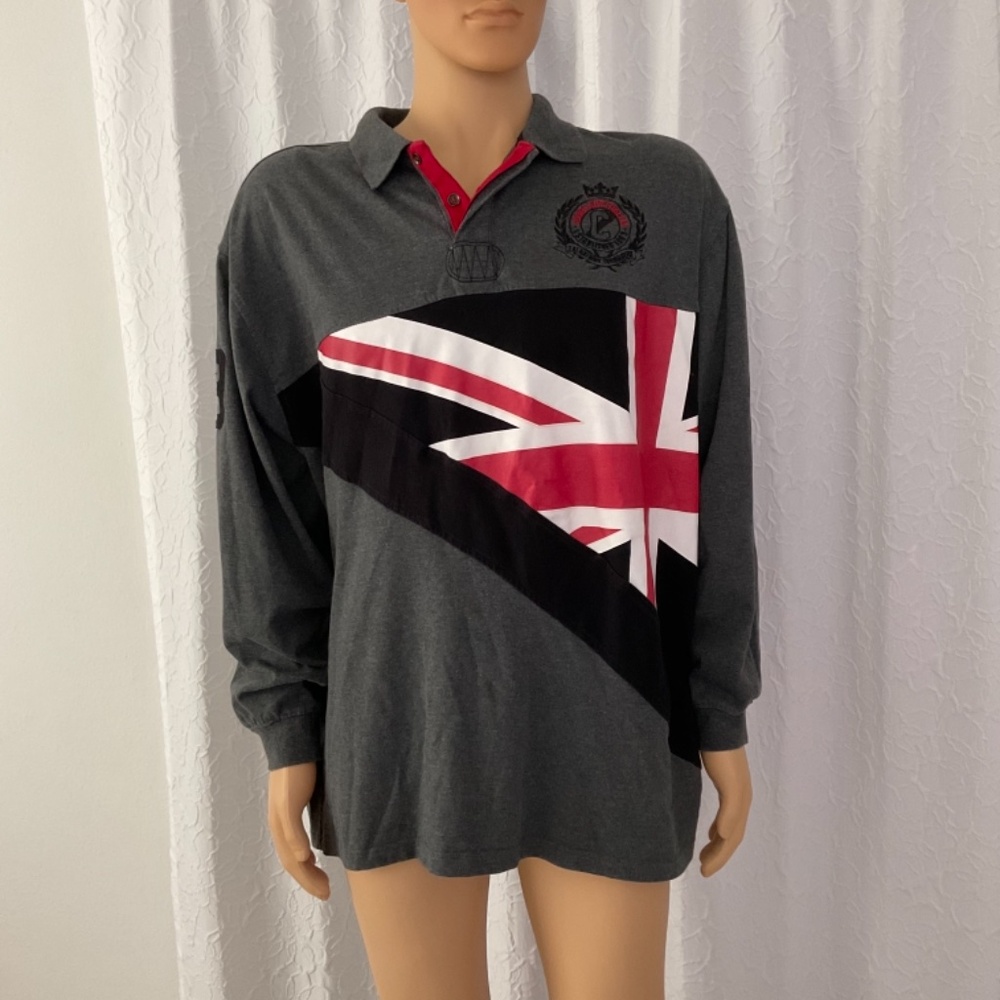 Vintage Men COOGI Australian Dark Gray Sweater 100% Cotton Size XXL Gray *03